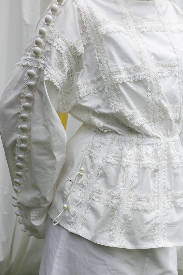 Cotton Candy Top in White