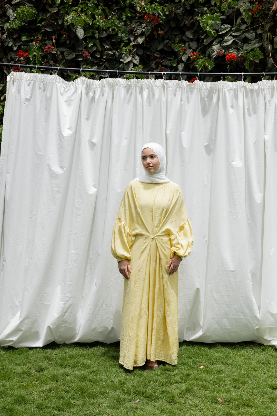Spring Whisper Dress in Yellow