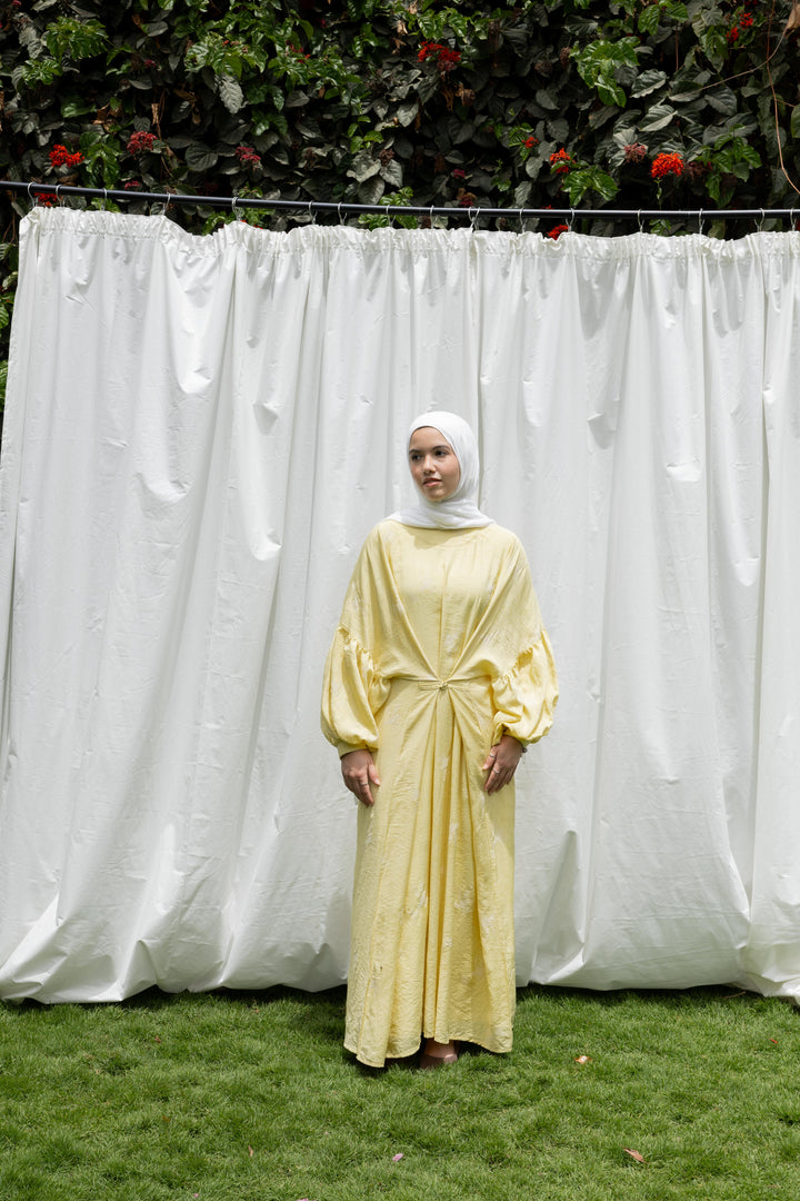 Spring Whisper Dress in Yellow