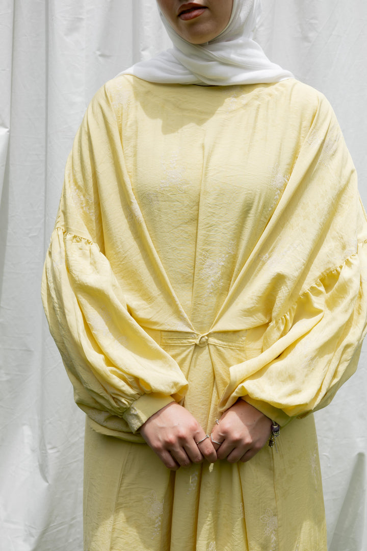 Spring Whisper Dress in Yellow