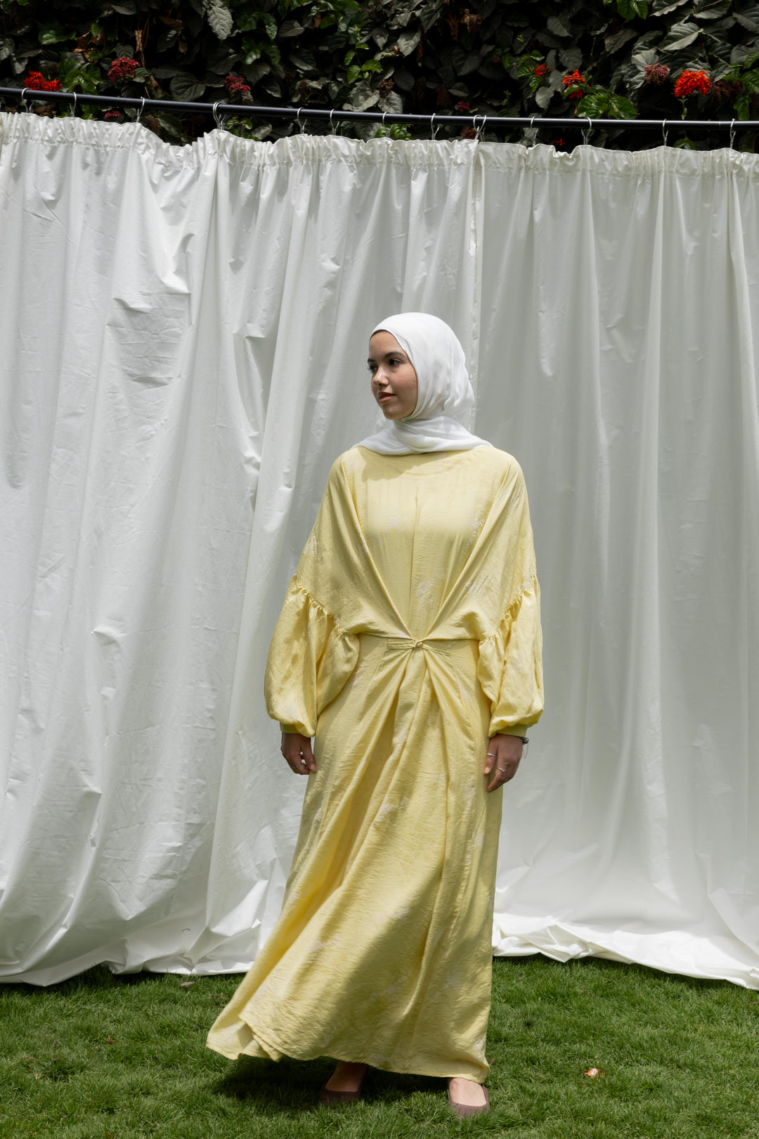 Spring Whisper Dress in Yellow