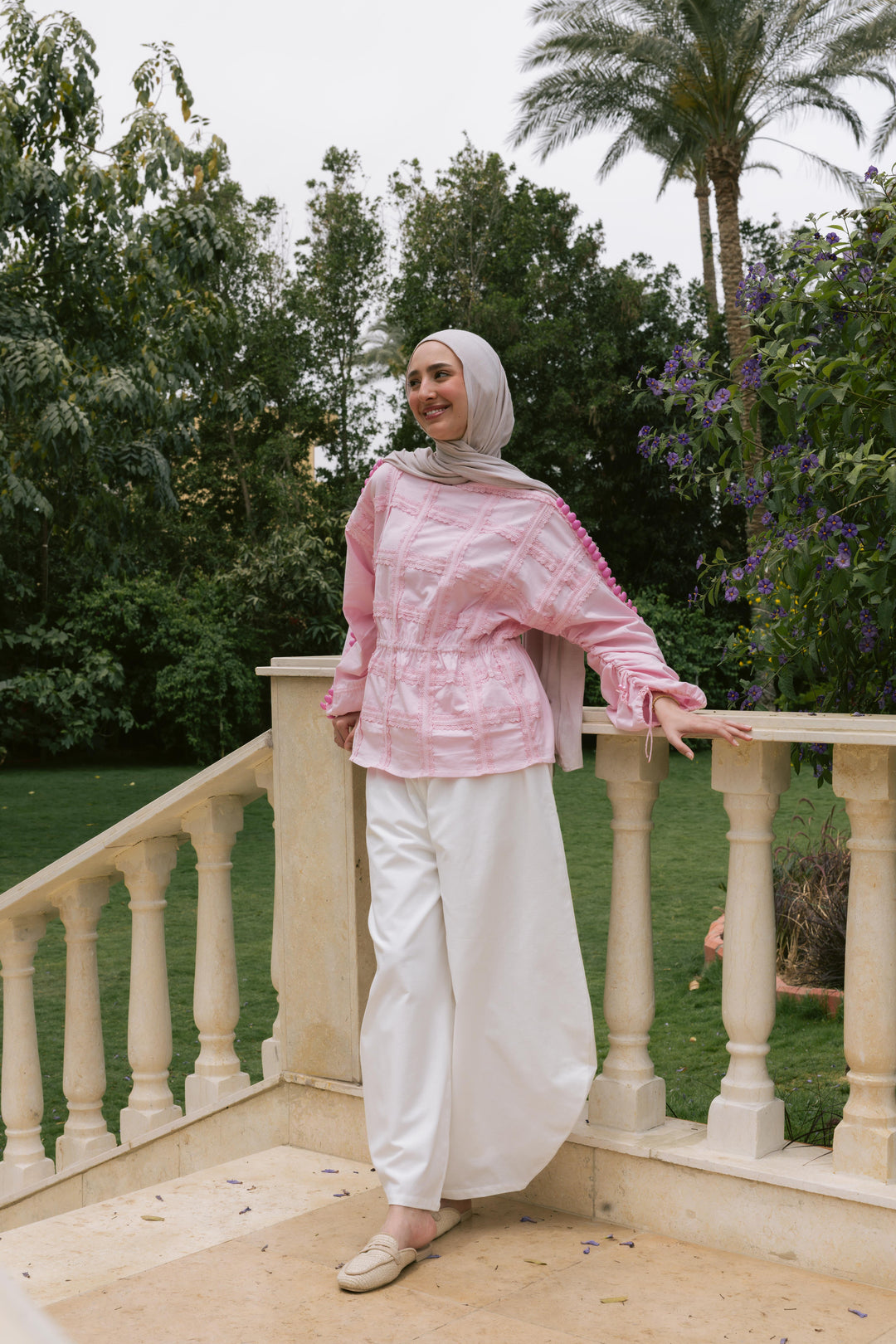 Cotton Candy Top in Powder Pink